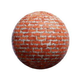 Old red brick wall 6